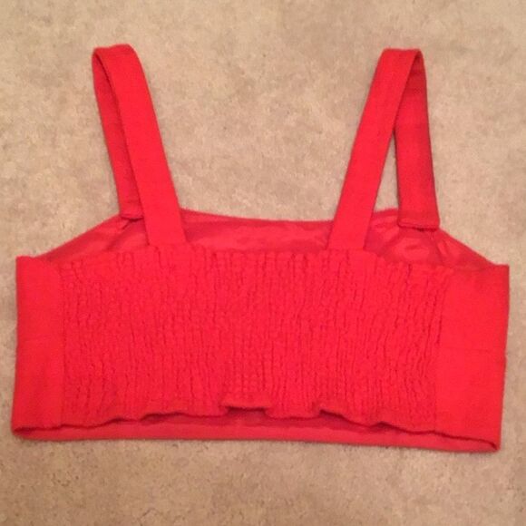 Maeve Anthropologie Textured Buttoned Crop Top - Picture 5 of 6